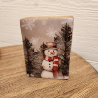 Country Christmas Enamel Block