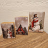 Country Christmas Enamel Block