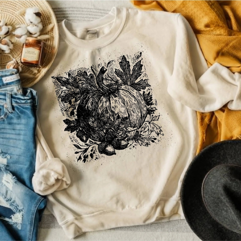 Cream Pumpkin Sweatshirt