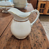 Vintage Gold Trim & White China