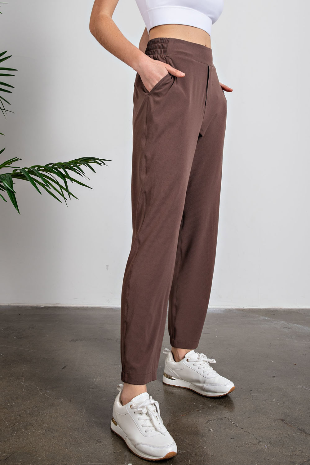 Crinkle Woven Joggers