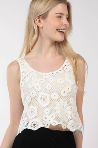 Crochet Crop Tank Top