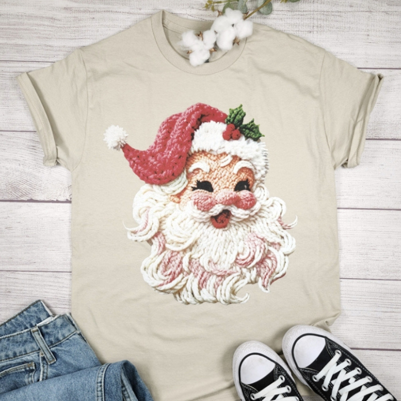 Crochet Santa Tee