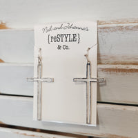 Cross Cut-Out Dangle Earring