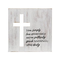 Cut out Cross Box Sign