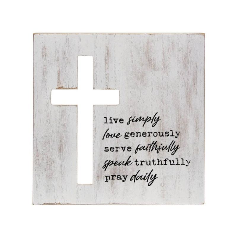 Cut out Cross Box Sign