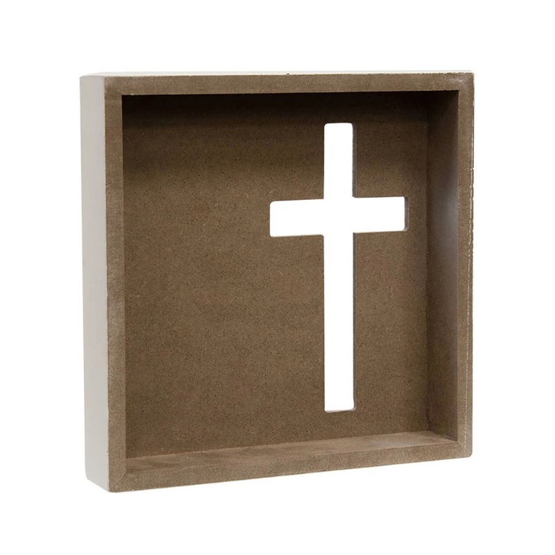 Cut out Cross Box Sign