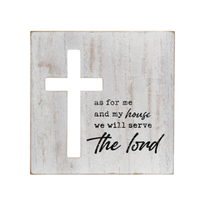 Cut out Cross Box Sign