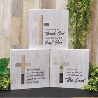 Cut out Cross Box Sign