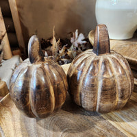 Dark Wood Pumpkin