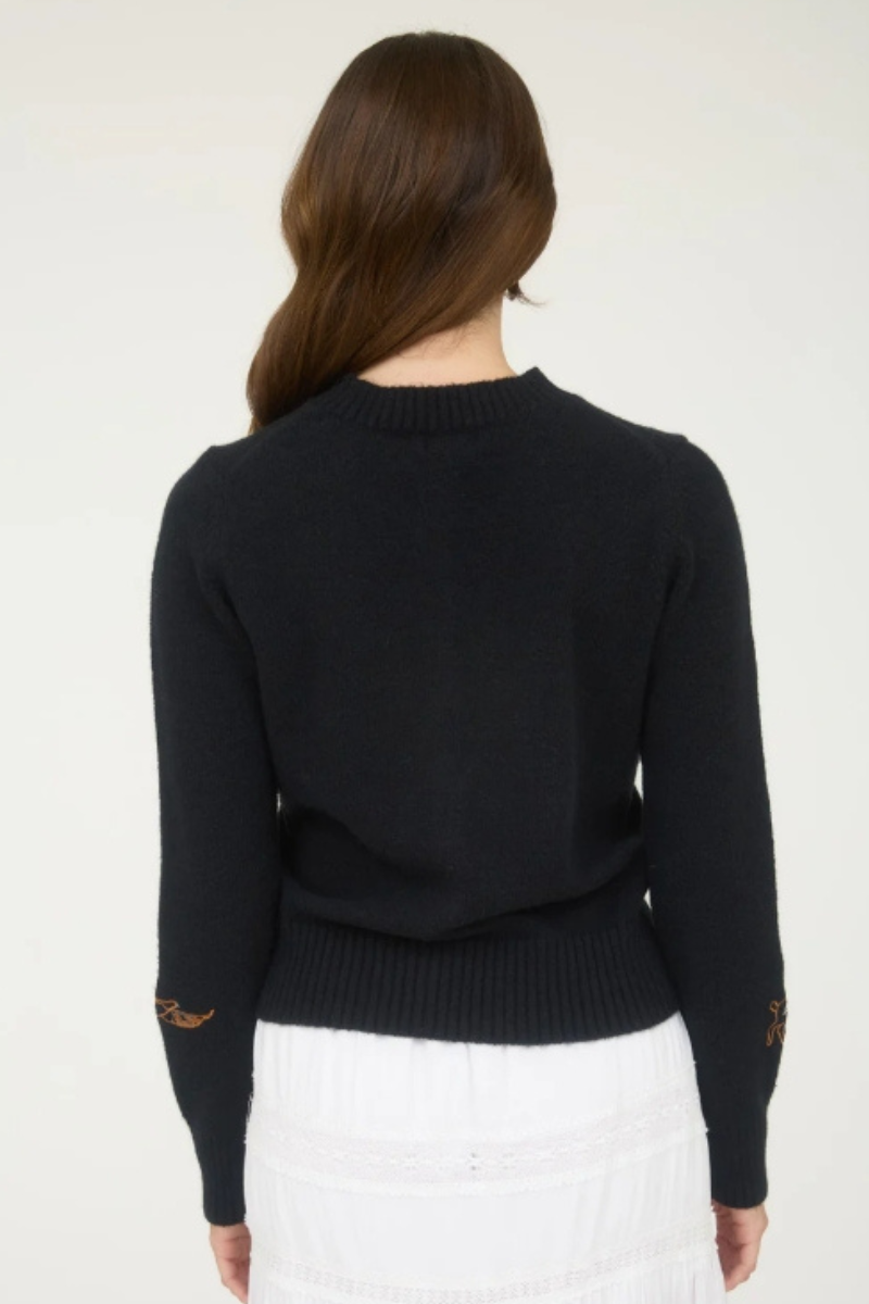 Deer Embroidered Cardigan