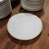 Vintage Gold Trim & White China