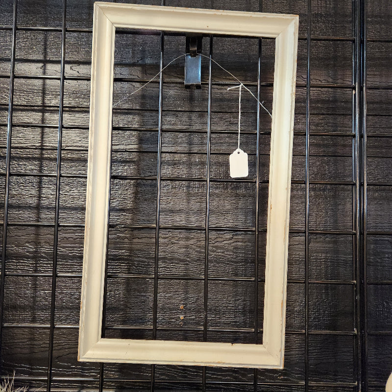 Distressed White Picture Frame