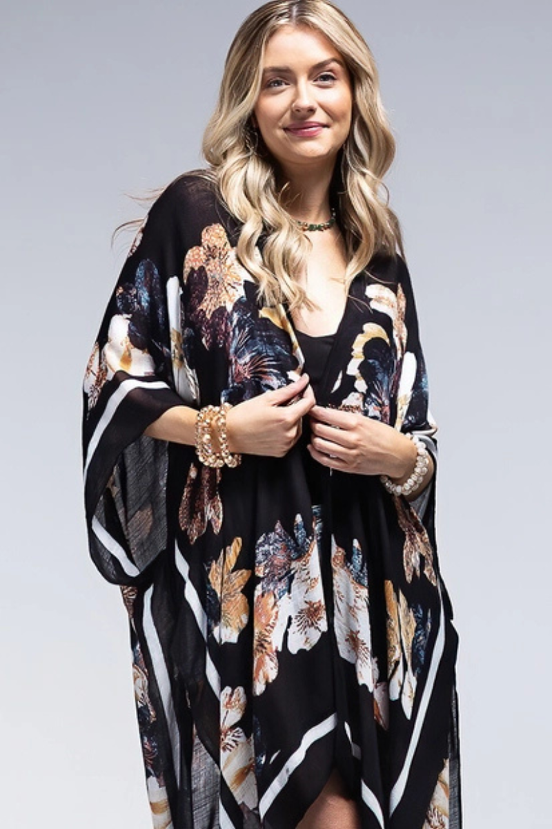 Elegant Floral Kimono