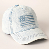 Embossed USA Flag Baseball Hat