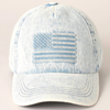 Embossed USA Flag Baseball Hat