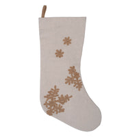 Jute Snowflake Stocking