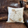 Embroidered Pumpkin Pillow