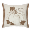 Embroidered Pumpkin Pillow
