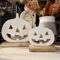Enamel Jack-O-Lantern Stand