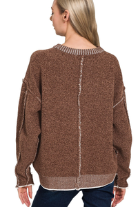 Exposed Seam Sweater