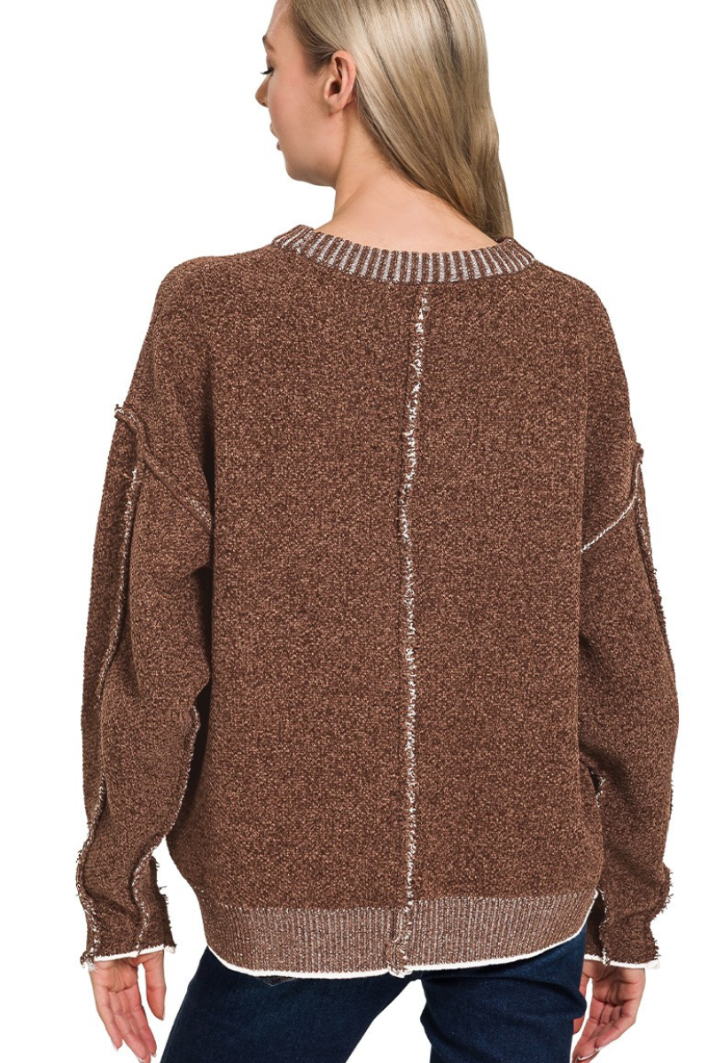 Exposed Seam Sweater