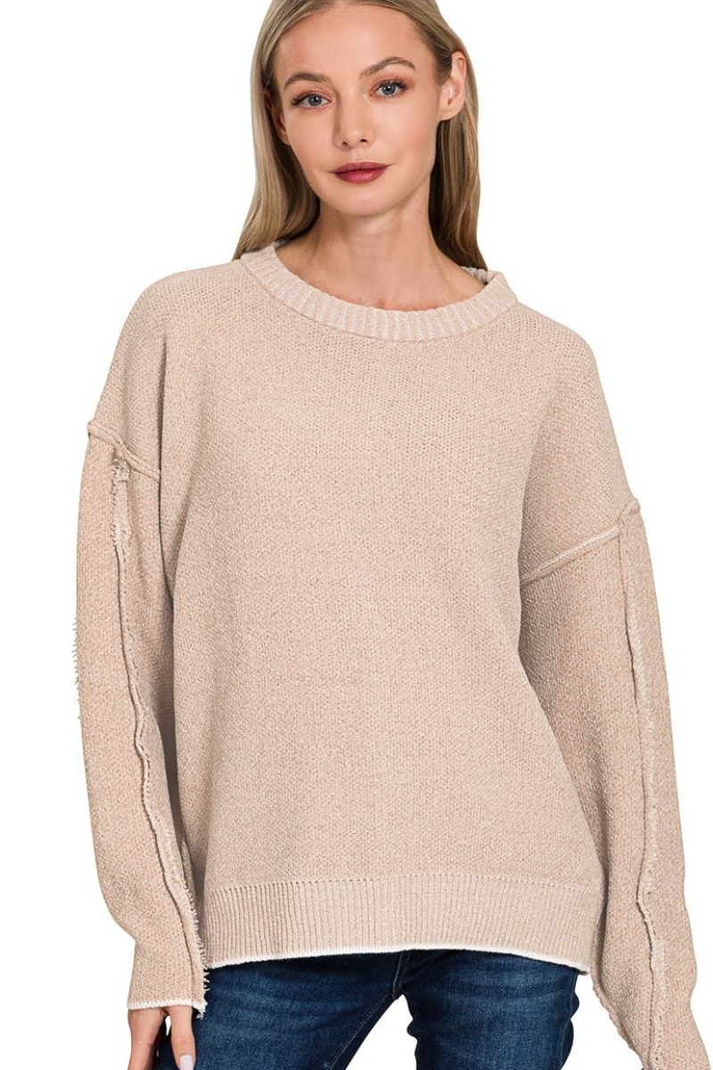 Exposed Seam Sweater