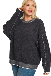 Exposed Seam Sweater