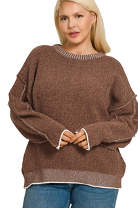 Exposed Seam Sweater