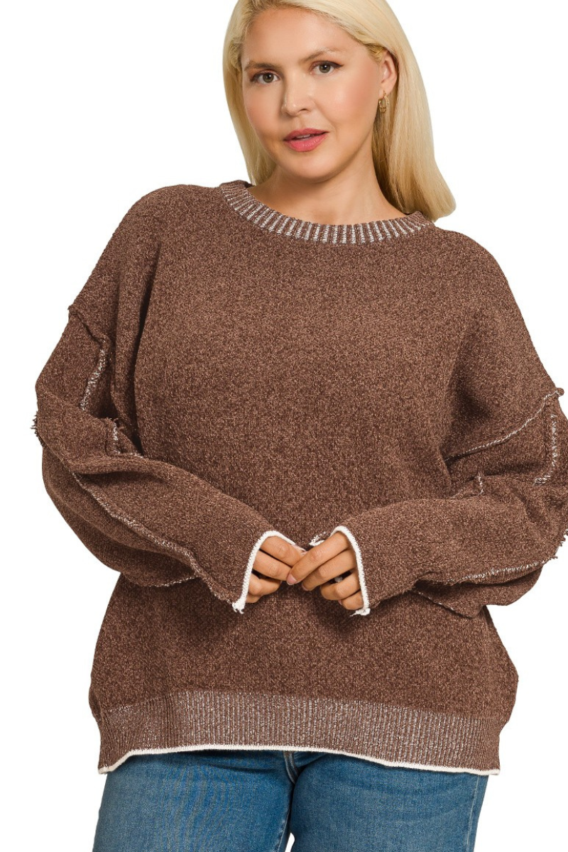 Exposed Seam Sweater