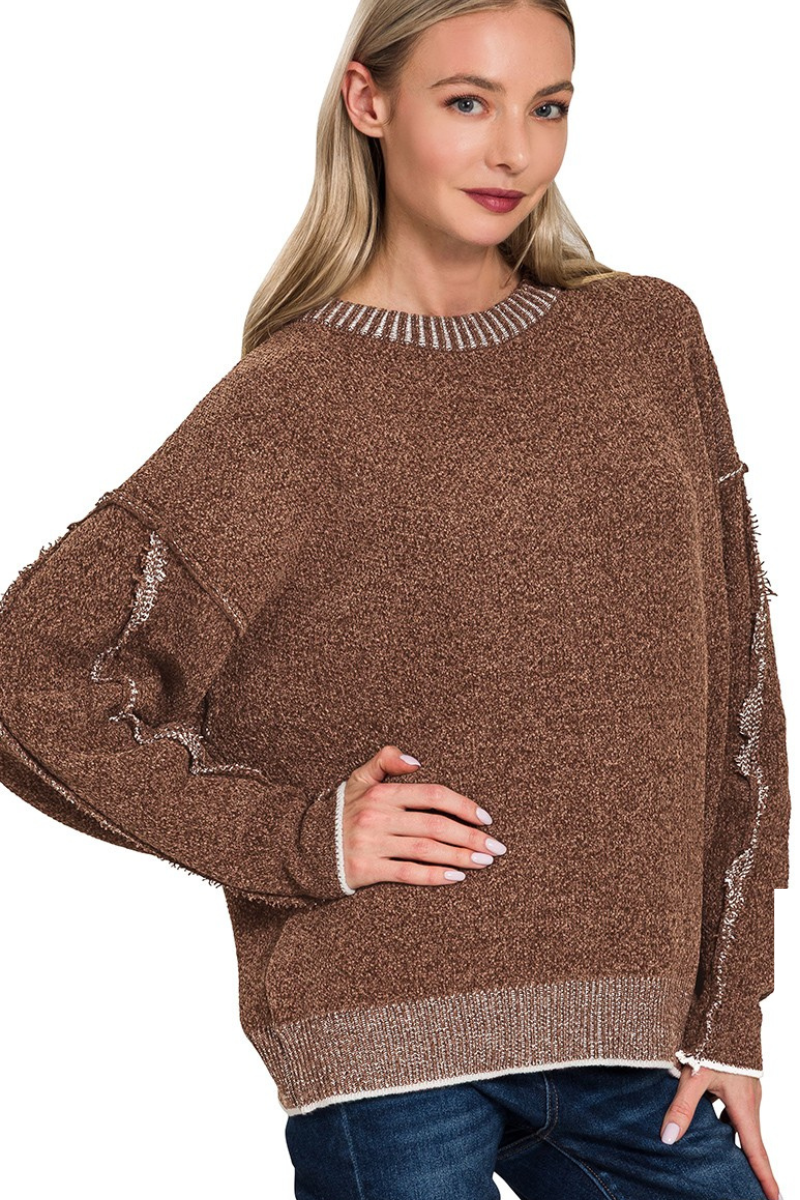 Exposed Seam Sweater