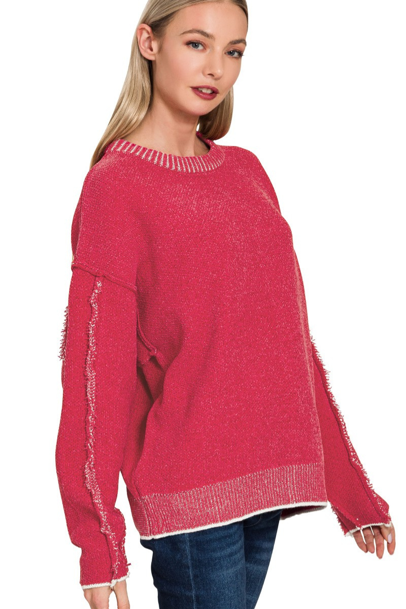 Exposed Seam Sweater