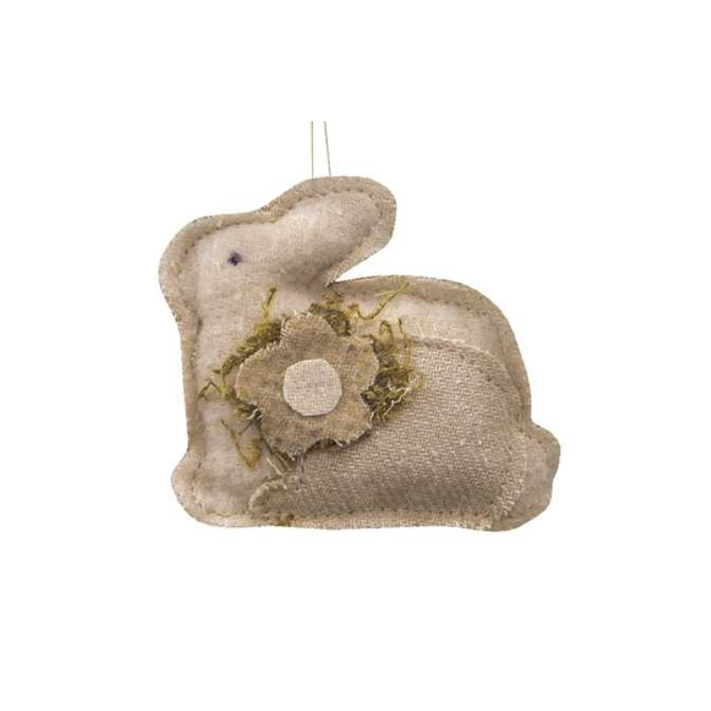 Mini Fabric Flower Bunny