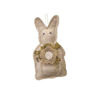 Mini Fabric Flower Bunny