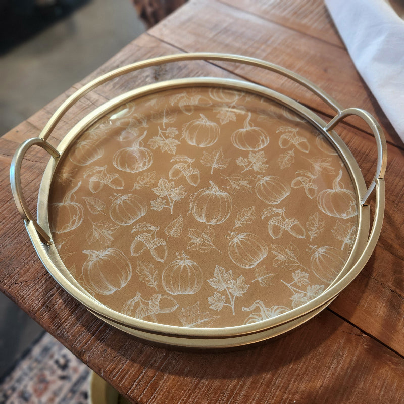 Fall Harmony Gold Tray