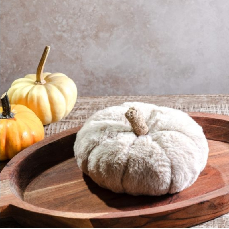 Faux Fur Pumpkin