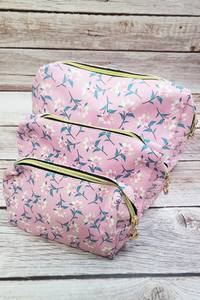 Floral Cosmetic Pouch