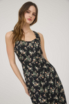 Floral Sleeveless Midi Dress