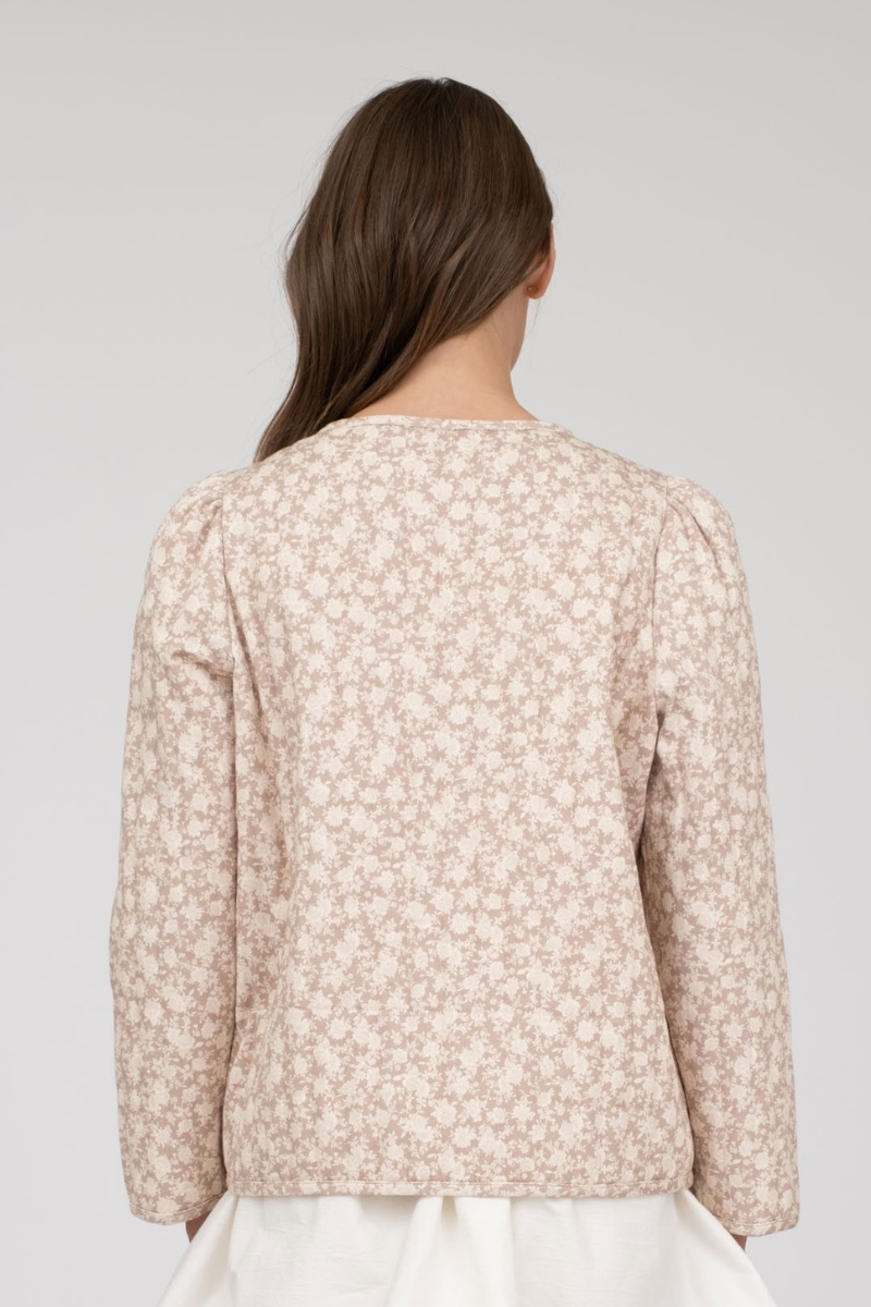 Floral Front Tie Jacket