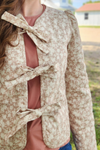 Floral Front Tie Jacket