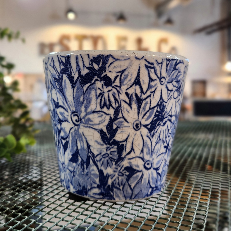 Floral Pattern Garden Pot