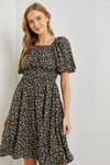 Floral Print Short Dress
