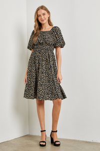 Floral Print Short Dress