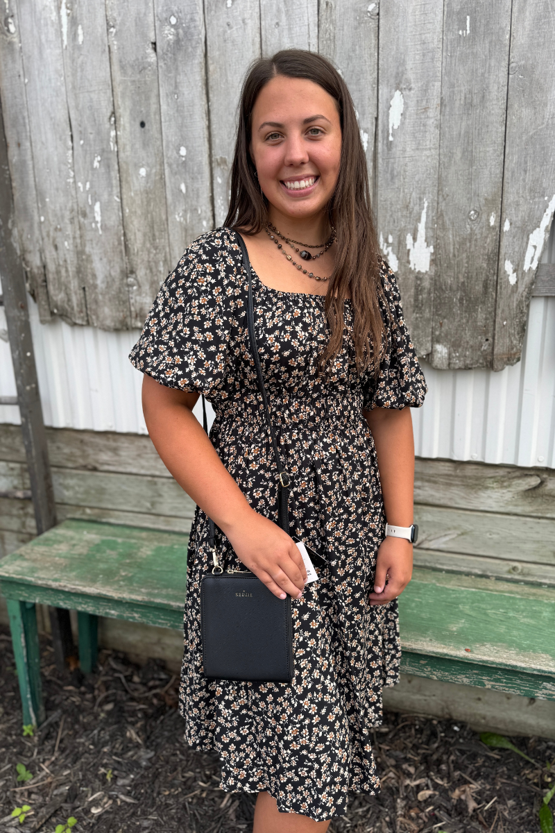 Floral Print Short Dress