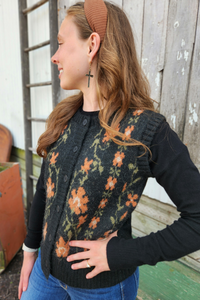 Floral Sweater Vest
