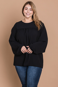Front Detail Long Sleeve Top