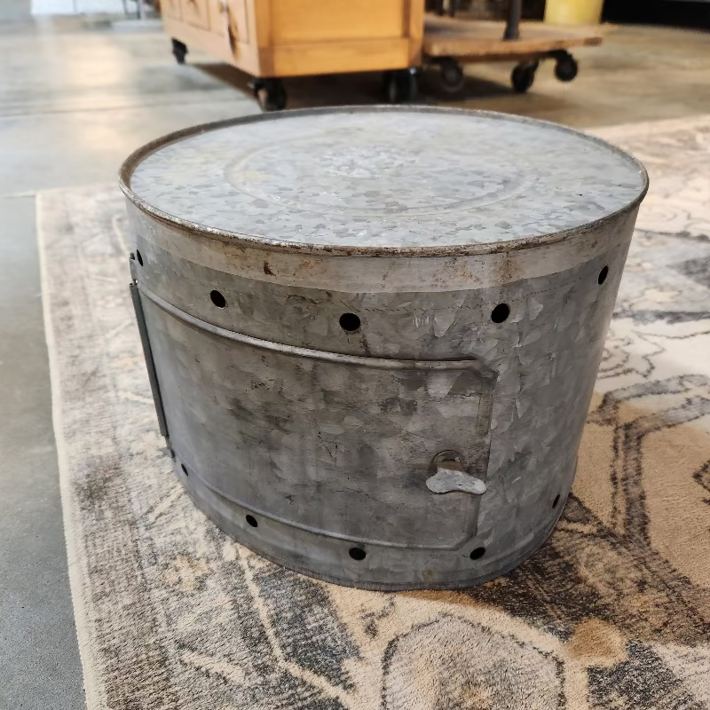 Metal Can with Hinged Door