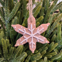 Gingerbread Ornament Pointed Snowflake