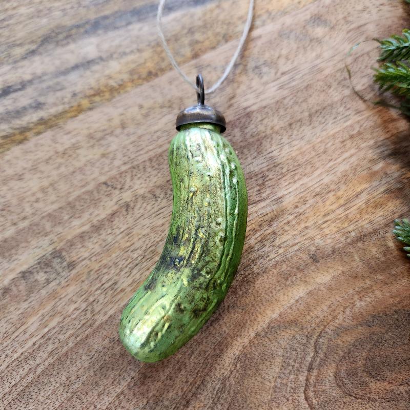 Glass Pickle Ornament