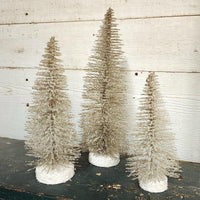 Glitter Bottle Brush Trees